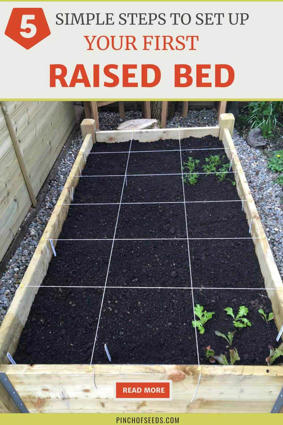 First raised garden bed